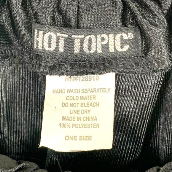 HOT TOPIC One Size Black Tulle Skirt With Layers and Silver Sparkle - Picture 5 of 6